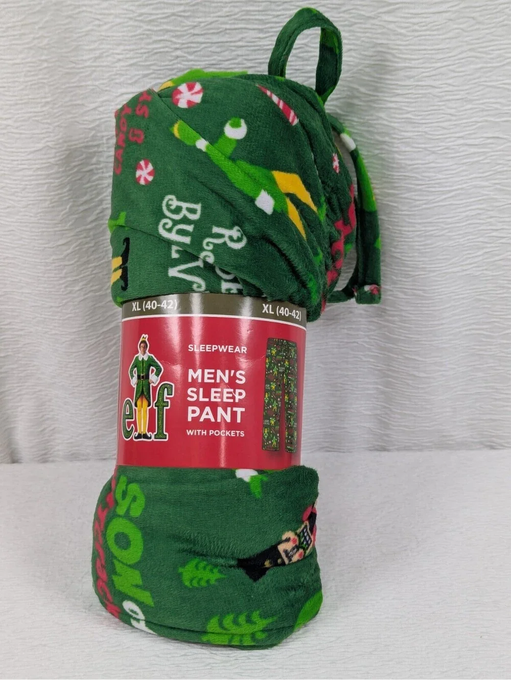 elf Movie - Men's Christmas Fleece Sleep Pants - Size XL (40-42)